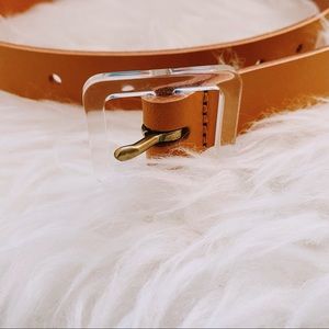 Madewell Acetate Buckle Leather Belt